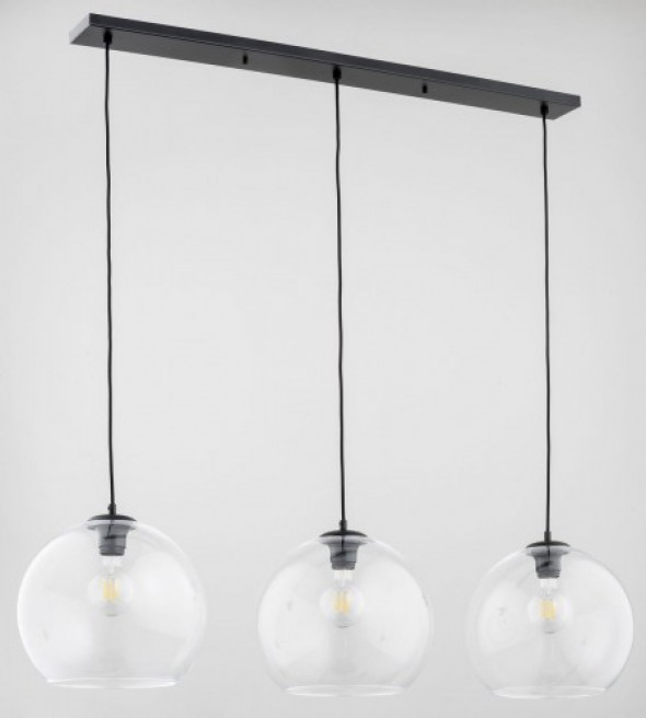 Valencia lampa wisząca 3-punktowa czarna 63049