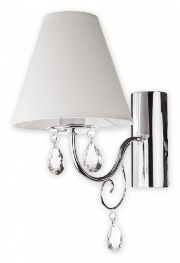 Velio Abażur Biały kinkiet 1-punktowy O1960 CH BIA