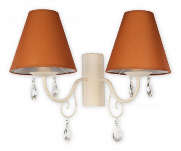 Velio Abażur Brąz kinkiet 2-punktowy O1961 AB BR