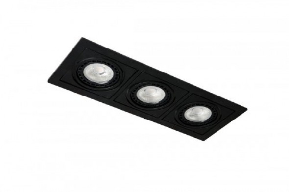Verdi oprawa sufitowa do zabudowy 3-punktowa czarna AZ3531