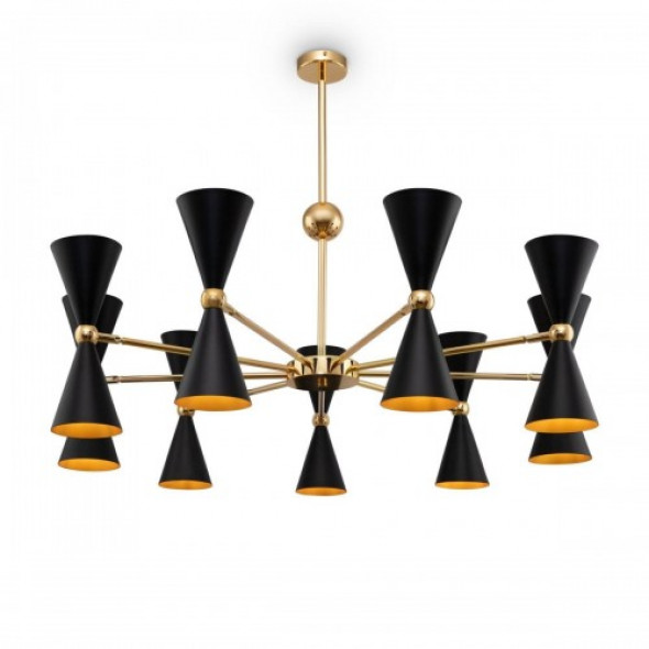 Vesper lampa wisząca 18-punktowa czarna MOD108PL-18GB
