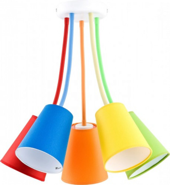 Wire lampa wisząca 5-punktowa multikolor 2107