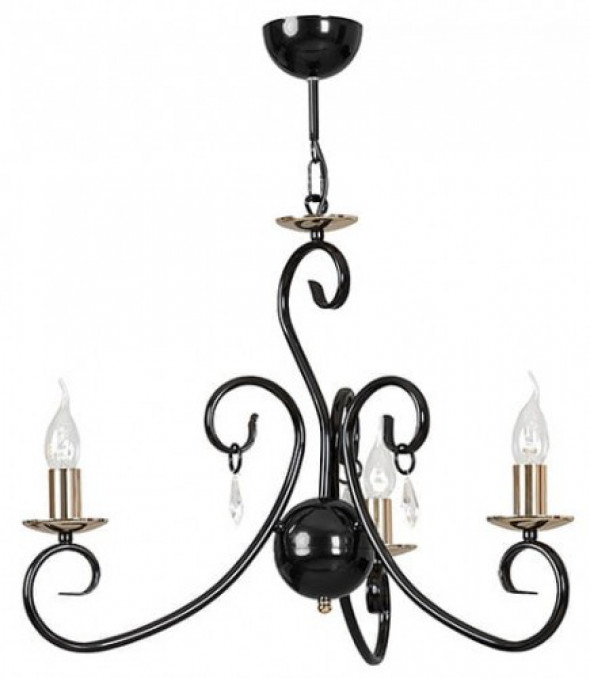 Zanador żyrandol 3-punktowy czarny 278/3