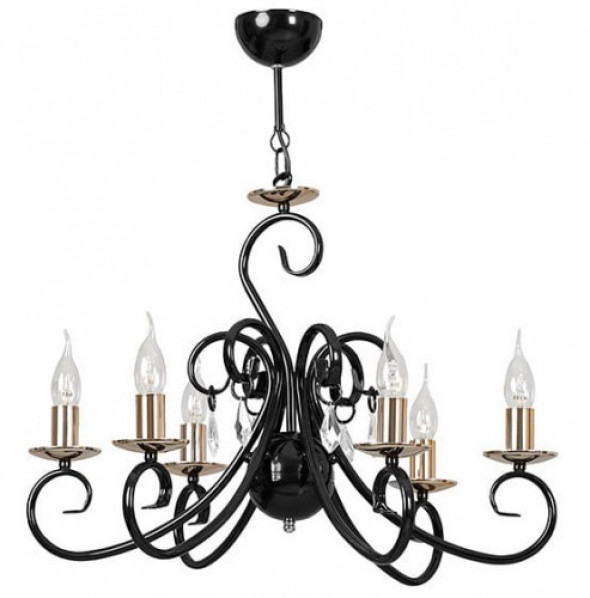 Zanador żyrandol 6-punktowy czarny 278/6