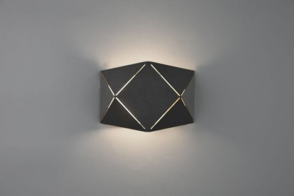 Zandor LED kinkiet 1-punktowy czarny 223510132