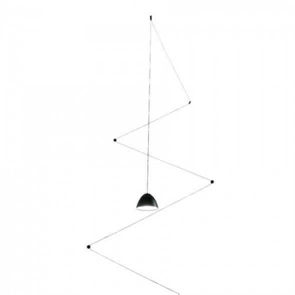 Zig-Zag LED lampa wisząca 1-punktowa LP-1243/1P BK