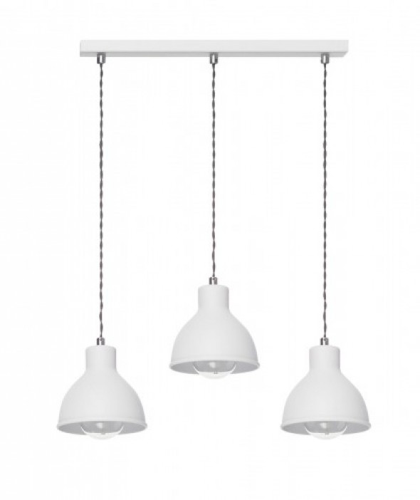 Zoe lampa wisząca 3-punktowa biała 533/3L BIA