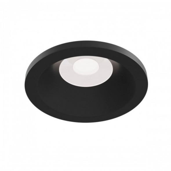Zoom IP65 oprawa sufitowa do zabudowy 1-punktowa czarna DL032-2-01B