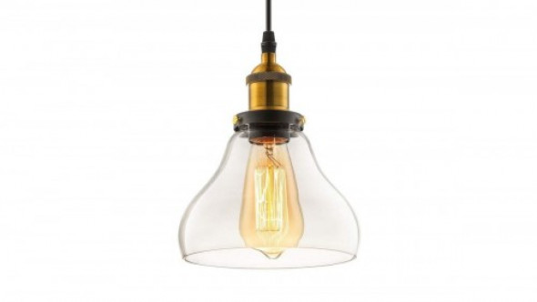 Zubi lampa wisząca 1-punktowa transparentna LDP 6803 (PR)