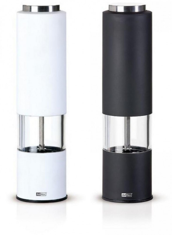 AdHoc 2x młynek elektryczny TROPICA 20 biały i czarny zestaw A-EP22+A-EP23--