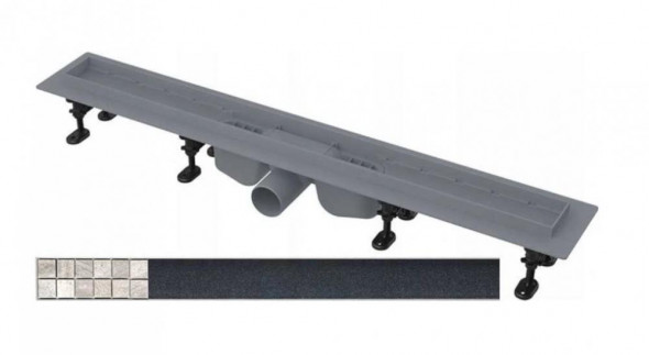 ALCAPLAST ODPŁYW LINIOWY ODWODNIENIE PRYSZNICOWE 75cm +RUSZT do wypełnienia płytką APZ12-750 OPTIMAL