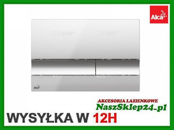 ALCAPLAST PRZYCISK DO WC CHROM POŁYSK M1721