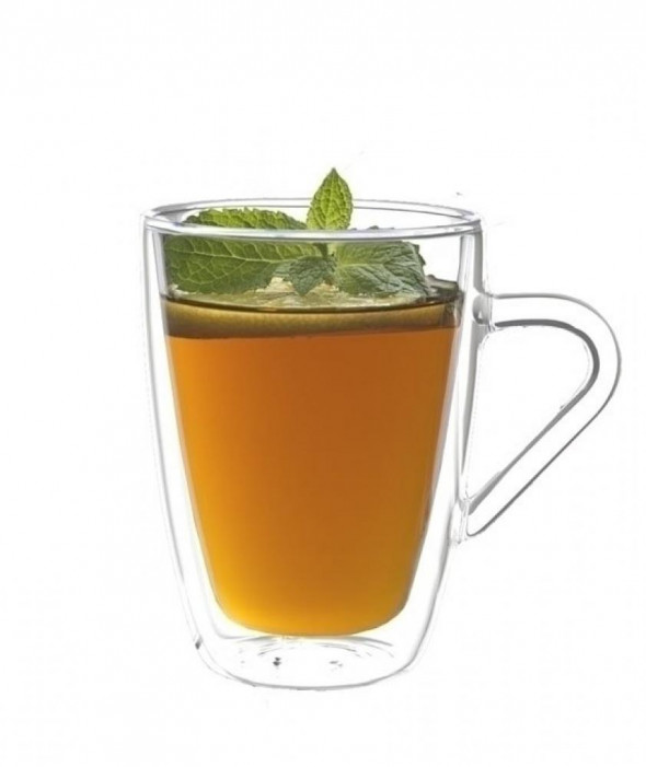 Bredemeijer - Luigi Bormioli filiżanki szklanki izolowane podwójne ścianki 2x320 ml. B-1457