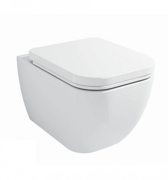 Excellent Ness Miska WC Wisząca Bezrantowa Krótka + Deska Wolnoopadająca