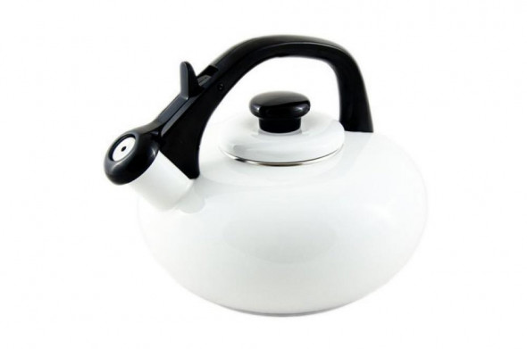 Forchetto Luna Bianco Czajnik emaliowany 65004 Biały 2.5L