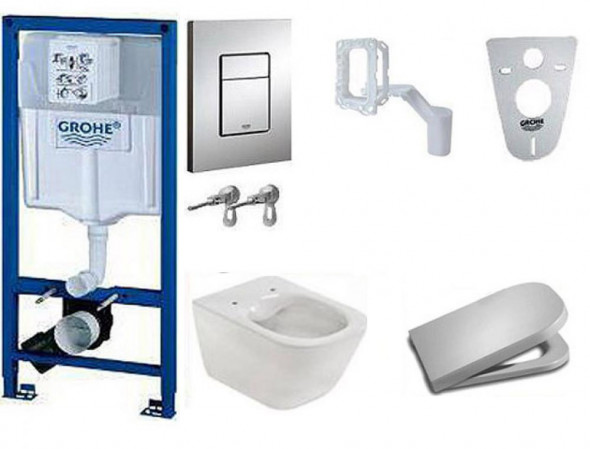 GROHE STELAŻ  MISKA ROCA GAP RIMLESS Z DESKA WOLNOOPADAJĄCĄ --SZYBKA  WYSYŁKA