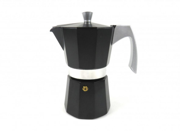 IBILI EVVA Kawiarka 300 ml aluminiowa indukcyjna czarna na 6 filiżanek 623106