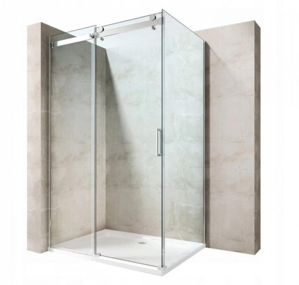 KABINA PROSTOKĄTNA PRYSZNICOWA 120x80 Drzwi Przesuwne Szkło 8mm