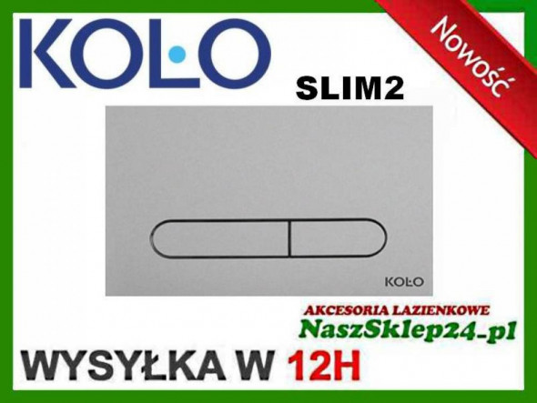 Koło 94183-003 Przycisk spłukujący do stelaża SLIM2  MATOWY --SZYBKA  WYSYŁKA