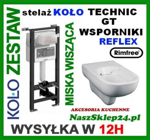 KOŁO 99368-900 Zestaw TECHNIC GT + TRAFFIC WC  99400 + L93120900 RIMFREE REFLEX