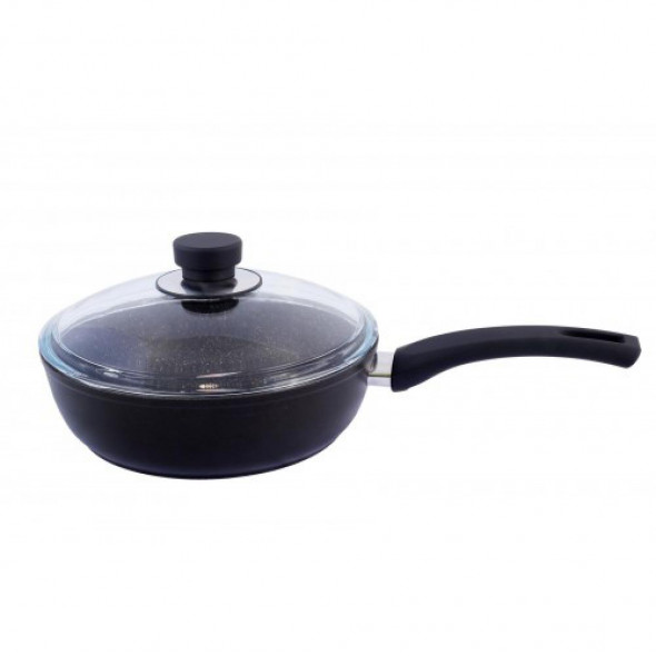 NOIS patelnia 24cm aluminium z pokrywą indukcja