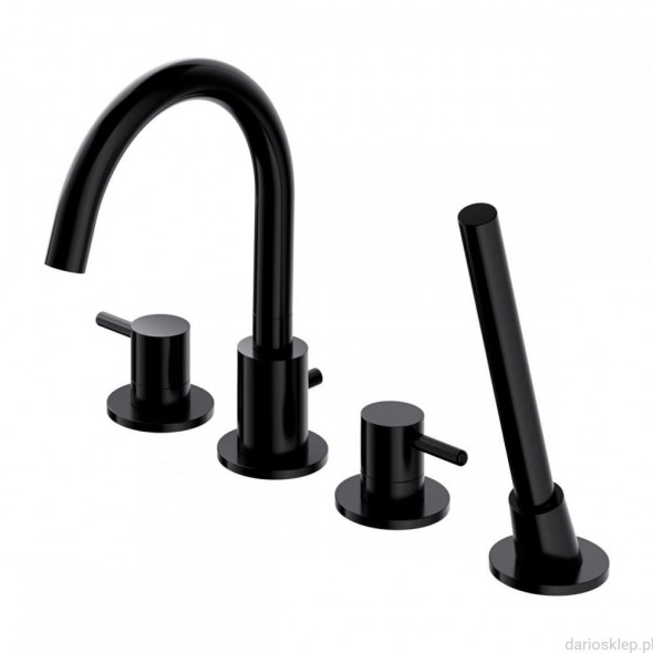 OMNIRES BATERIA WANNOWA 4-OTWOROWA Y1232BL-CZARNY Półmat