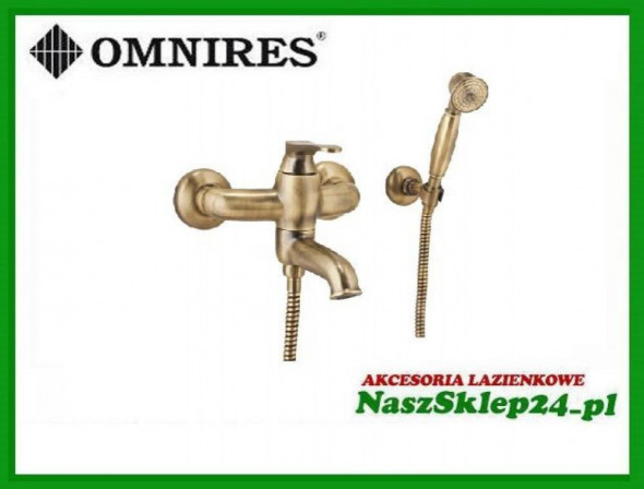 OMNIRES BATERIA WANNOWA ART DECO AD5131 BRĄZ  Antyczny