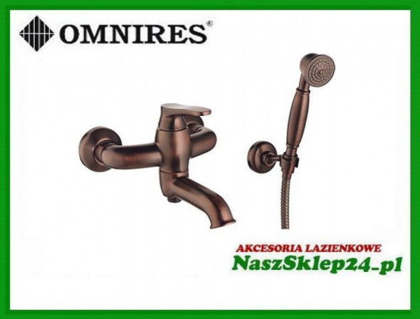 OMNIRES BATERIA WANNOWA ART DECO AD5131 ORB --MIEDŹ  Antyczna