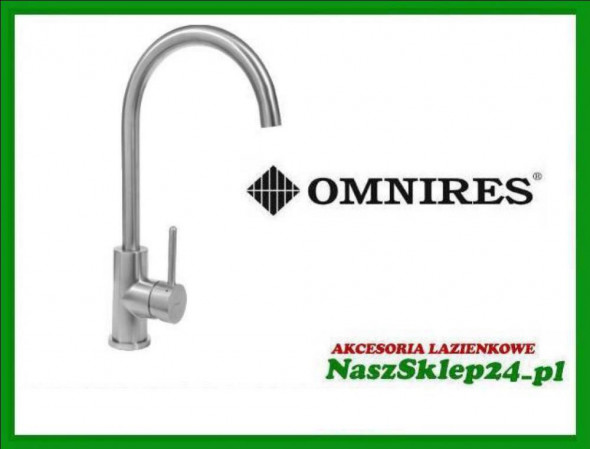 OMNIRES BATERIA ZLEWOZMYWAKOWA KUCHENNA ZE STALI NIERDZEWNEJ INOX Y1250IN --