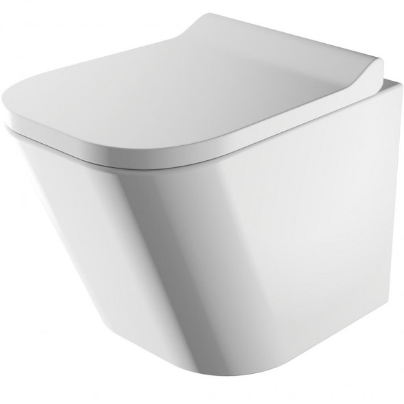 OMNIRES FONTANA MISKA WC KRÓTKA RIMLESS 48 cm + DESKA WOLNA