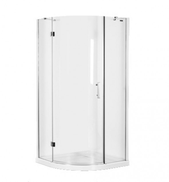 OMNIRES Manhattan Kabina półokrągła 100 z drzwiami uchylnymi ADF10X