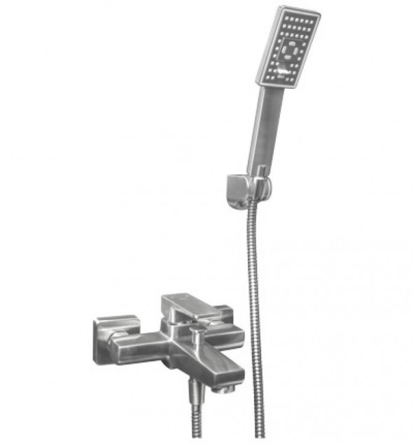 OMNIRES PARMA INOX bateria wannowa ścienna stal szczotkowana PM7431IN