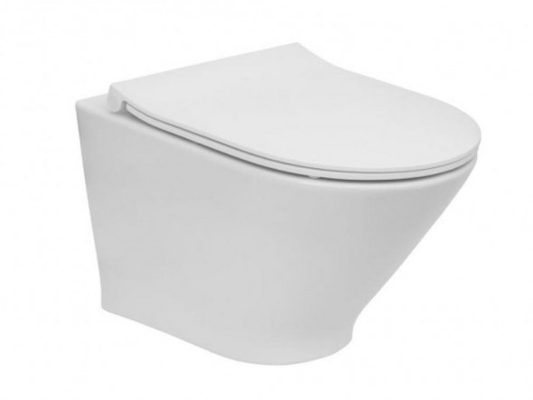 ROCA MISKA  KRÓTKA  GAP RIMLES  ROUND COMPACTO  48 cm+ DESKA WOLNA --  A34H0N3000
