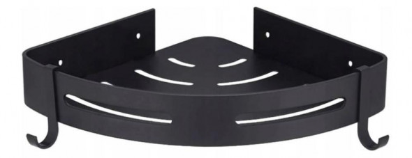 Royal Artisan Półka organizer narożny do kabiny czarne aluminium