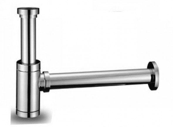 Syfon / półsyfon butelkowy umywalkowy mosiężny chrom-chromowany