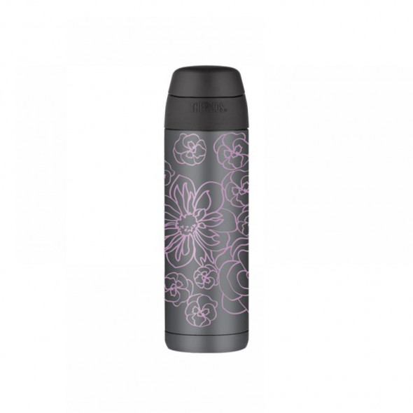 THERMOS - kubek termiczny ze słomką  AMETYSTOWY- 530 ml.
