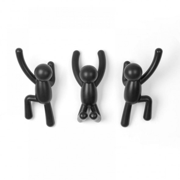 Umbra Wieszak Buddy 3 haczyki czarny --