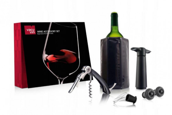 VacuVin - Zestaw 6-elementowy do WINA +KORKOCIĄG