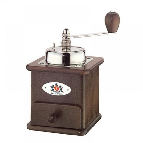 Zassenhaus Brasilia tradycyjny drewniany młynek do kawy ciemne drewno 40012