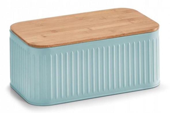 Zeller Chlebak pojemnik na chleb  z deską bambusową miętowy
