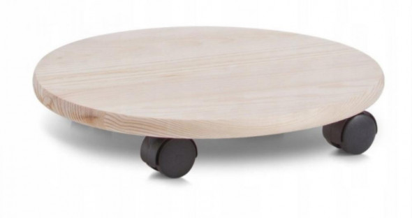 ZELLER okrągła podstawka pod donicę na 4 kółkach 35 cm 13555
