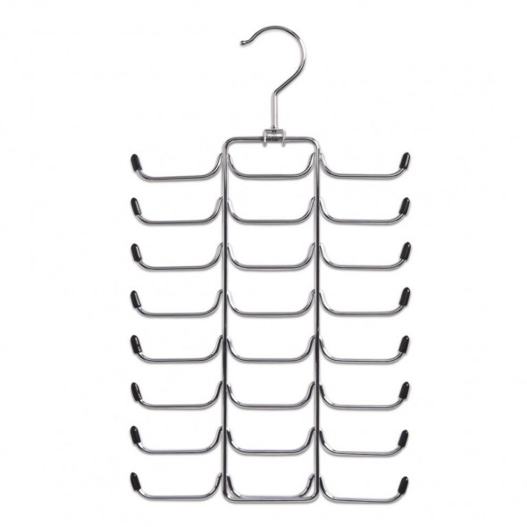 Zeller Wieszak organizer na krawaty paski chrom 17147