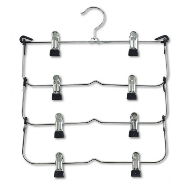 Zeller Wieszak organizer na spódnice spodnie chrom 17124