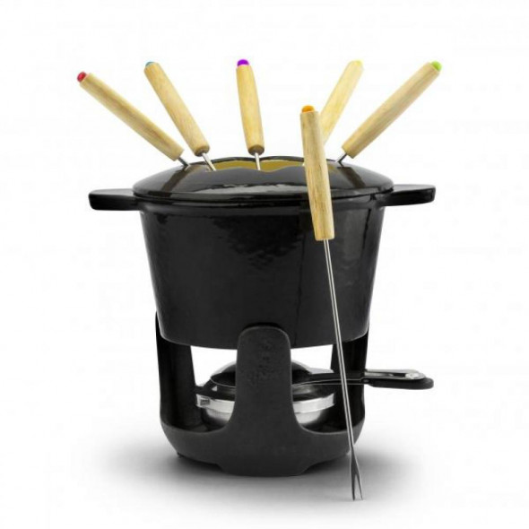 Zest For Life  FONDUE ŻELIWNE czarne Bern + paliwko gratis!!! HI LQ8607BLK
