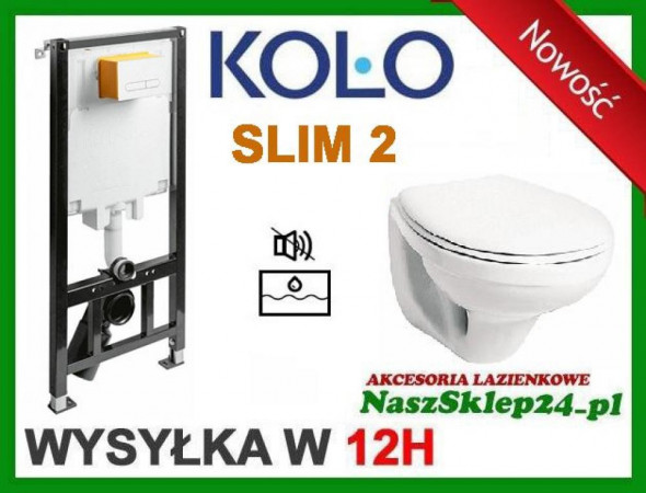 ZESTAW 99641 KOŁO STELAŻ SLIM2 99640 NOWOŚĆ!!! + MISKA WC IDOL WISZĄCA M13100  -SZYBKA  WYSYŁKA