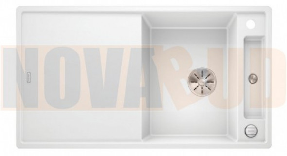 Blanco AXIA biały III 5 S ZLEW SILGRANIT PuraDur BIAŁY +DESKA INFINO 523219