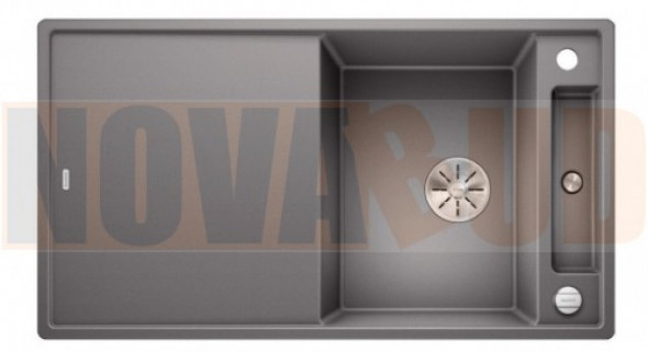 Blanco AXIA III 5 S alumetalik ZLEW SILGRANIT PuraDur +DESKA INFINO 523217