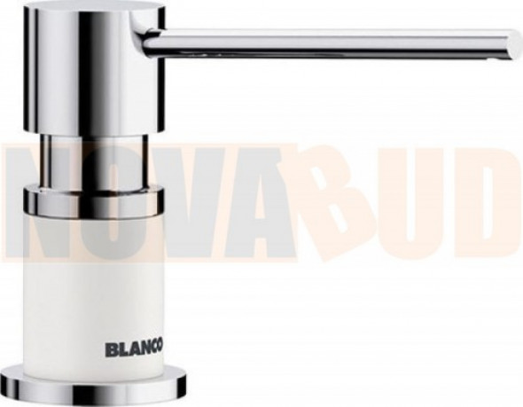 BLANCO LATO chrom/biały Dozownik 525814