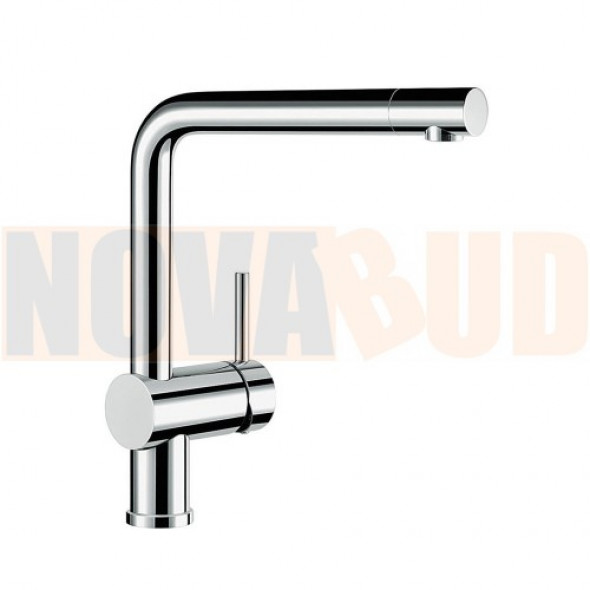 BLANCO LINUS chrom BATERIA ZE STAŁĄ WYLEWKĄ 514019