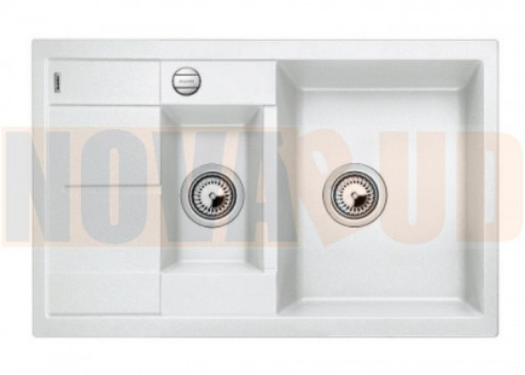 BLANCO METRA 6 S biały Compact Silgranit PuraDur z korkiem automatycznym 513468